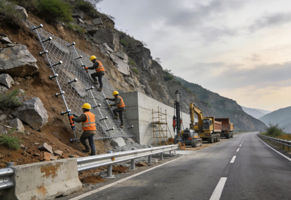 常平镇公路道路护坡